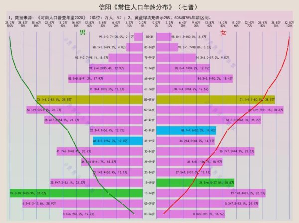 顶级配资 信阳常住人口年龄结构分析