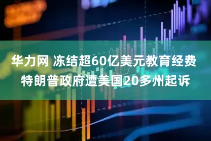 华力网 冻结超60亿美元教育经费 特朗普政府遭美国20多州起诉