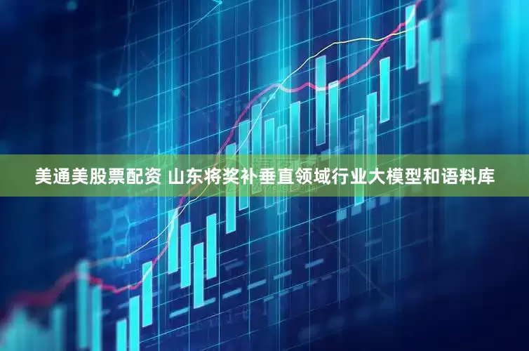 美通美股票配资 山东将奖补垂直领域行业大模型和语料库